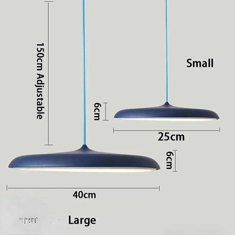 Axyaa Round UFO Led Pendant Light for Modern Home Decor