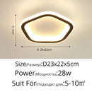 Axyaa Round LED Ceiling Lamp 25cm Creative Kitchen Light Square Home Indoor