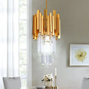 Axyaa Crystal Chandelier: Modern LED Light for Living Room and Bedroom