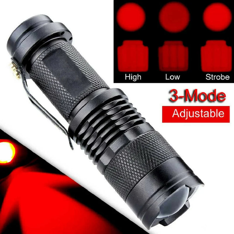 Axya 670nm RGB LED Flashlight - Waterproof Pocket Emergency Lantern