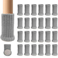 Axyaa Knitted Furniture Legs Socks Set - Floor Protectors with Anti-Slip Pads