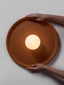 Axyaa Round Glass Shade Wall Light for Minimalist Living