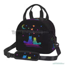 Axyaa Cute Cats Thermal Lunch Bag: Insulated Bento Tote for School & Office