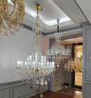 Axyaa Luxury Crystal Chandelier Modern K9 Candle Lamps Fixture