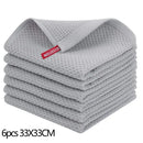 Axyaa Waffle Weave Kitchen Towel Set Absorbent Quick Dry Dishcloth Wash Cloth