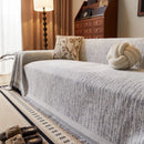 Axyaa Chenille Sofa Cover: Premium Line, All Season Protection, Anti Cat Scratch