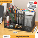 Axyaa Metal Mesh Office & Cosmetic Storage with Scratch-Resistant Pads