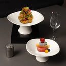 Axya Ceramic High-Foot Main Dish Plate for Hotel & Restaurant Tableware