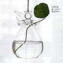 Axyaa Angel Glass Vase for Living Room Decor with Hanging Hydroponic Flowers