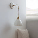 Axyaa Ceramic LED Wall Sconce with Adjustable Copper Arm - New Style
