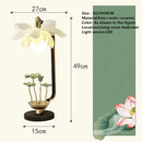 Axyaa Lotus Table Lamp - Chinese Style Art Decor for Living Room, Bedroom, Study