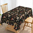 Axyaa Table Runner - Farmhouse Dining Decor for Kitchen, Wedding Party, Rabbit Flower Mushroom Theme