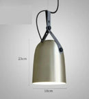 Axyaa Industrial Vintage Leather Belt Chandelier Pendant Lights