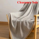 Axyaa Fish Bone Pattern Blanket - Soft and Cozy Sofa Throw for Home and Office