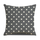 Axyaa Grey Geometric Linen Cushion Cover for Sofa Living Room Decor