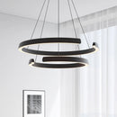 Axyaa Minimalist C-shaped Pendant Light for Restaurant Bar, Bedroom, and Living Room