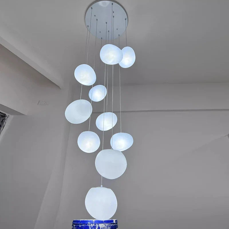 Axyaa Nordic Stair Chandelier Living Room Dining Pendant Ceiling Light