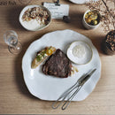 Axyaa Ceramic Dinner Plate Set B: Soup, Pasta, Steak, Sushi Dishes, Salad Bowls, Trays