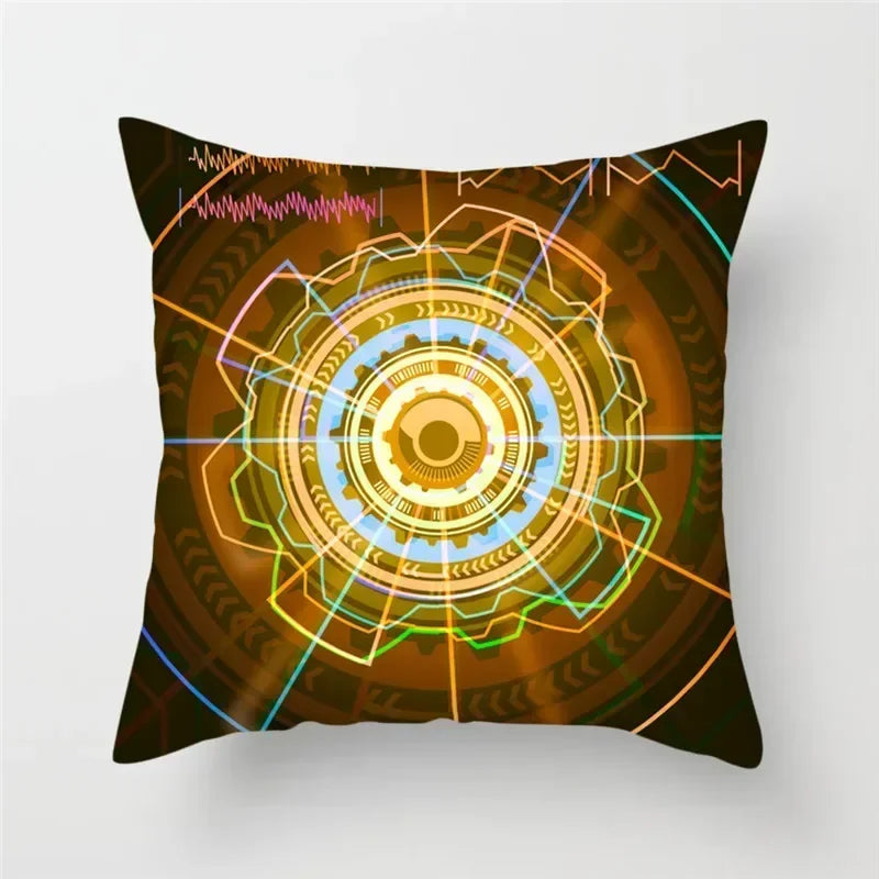 Cartoon Spacecraft Astronaut Rocket Pillowcase for Home Decor - Axyaa