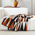 Axyaa Geometric Weighted Chunky Knit Blanket, Ultra Cozy for Fall/Winter, 50x78 Inch