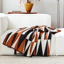 Axyaa Geometric Weighted Chunky Knit Blanket, Ultra Cozy for Fall/Winter, 50x78 Inch