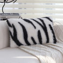 Axyaa Zebra Print Cushion Cover in Black & White, 45x45/30x50cm Pillowcase