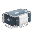 Axyaa Clear Window Clothes Storage Bag, Large Capacity Wardrobe Organizer