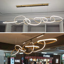 Axyaa Modern Ring LED Pendant Chandelier for Living Room, Dining Room, Bedroom, Kitchen