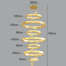 Axyaa LED Pendant Lights for Modern Home Decor - Chandeliers for Dining Room