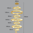 Axyaa Ring LED Pendant Light Chandeliers for Modern Living and Dining Room