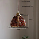 Axyaa Crystal Pendant Light: Luxury LED Copper Ceiling Lamp for Home Decor & Lighting