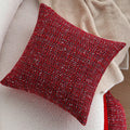 Axyaa Red Christmas Knitted Wool Pillow Cover for Living Room Sofa Home Decor