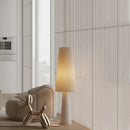 Axyaa Nordic Modern Cream Fabric LED Floor Lamp for Living Room Bedroom House