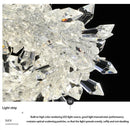 Axyaa Crystal Pendant Light: Modern Luxury Chandelier for Dining Room and Living Room