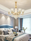 Axyaa Luxury Crystal Chandeliers: Elegant LED Lighting for Home Decor.