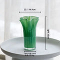 Axyaa Pink Glass Flower Vase: Chic Home Decor, High-End Living Room Ornament