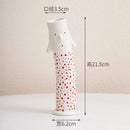 Axyaa Coral Duct Family Ceramic Vase - Handmade Floral Arrangement Home Decoration