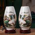 Axyaa Jingdezhen Ceramic Vase for Home Decor and Office Ornaments