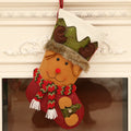 Axyaa Christmas Tree Hanging Gift Bag Santa Snowman Deer Socks