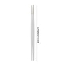 Axyaa Stainless Steel Japanese Chopsticks Pair - Multicolor Metal Sticks for Festivals & Parties.