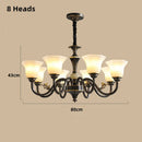 Axyaa Luxury Frosted Glass Chandelier for Living Room Bedroom