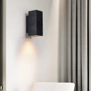 Axyaa Black Travertine Stone LED Wall Light for Chic Indoor Decor