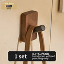 Axyaa Space Aluminum Black Towel Hook: Simple Living Room & Bathroom Storage Hook
