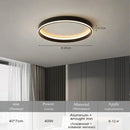 Axyaa Minimalist Square Black LED Ceiling Light with Remote Dimming