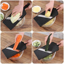 Axyaa Stainless Steel Vegetable Grater & Chopper Board Set