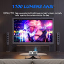 Axyaa WiFi 6 Bluetooth 5.1 4K Video Projector 1100ANSI Auto focus Portable Home Projector