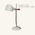 Axyaa Adjustable Medieval Steel LED Desk Lamp Cream Wind Light