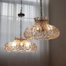 Axyaa Glass French Pendant Chandelier for Dining Room, Bedroom, and Bar