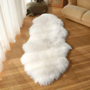Axyaa Fluffy Faux Fur Bedroom Rug Soft Plush White Carpet for Girl's Room