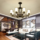 Axyaa Modern Chinese Style Living Room Chandelier with Creative Lighting